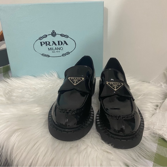 Meet the Posher Shoes - Prada black loafer